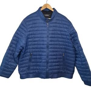 Lands' End Down Filled Men's Blue XXL Packable Puffer Jacket
